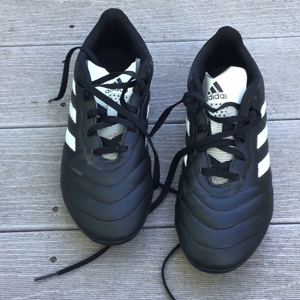 Adidas Black and White Soccer Cleats